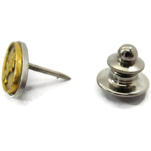 Tiger Cub 1/10 10K Yellow Gold Filled Tie Tack Lapel Pin Necktie Suit Vintage - Picture 3 of 15